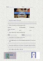 English Worksheet: Catfish The Film, Facebook dangers