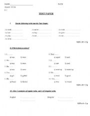 English Worksheet: irregular verbs 