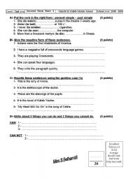 English worksheet: activity