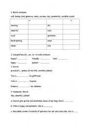 English worksheet: Personality