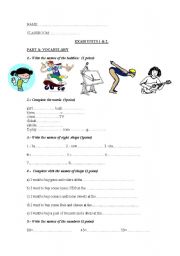 English worksheet: exam review