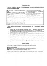 English Worksheet: Synonyms for the word increase (verb & noun)