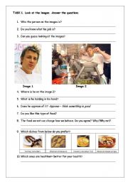 English Worksheet: Jamie Olivers school dinners - reading comprehension