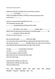 English worksheet: Jack Johnson You And Your Heart