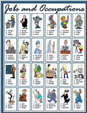 English Worksheet: Jobs and Occupations (part 2)