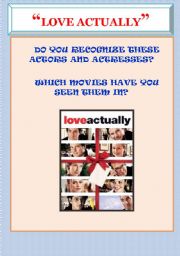 LOVE ACTUALLY STORY AND CHARACTERS. MOVIE WORKSHEET