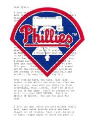 English worksheet: Phillies