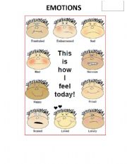 English Worksheet: emotions