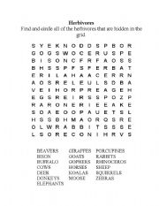 English worksheet: wordsearch