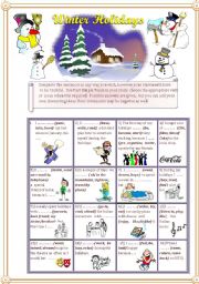 English Worksheet: Winter holidays