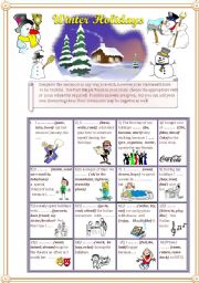 English Worksheet: Winter holidays