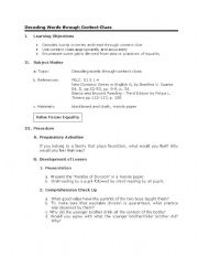 English worksheet: CONTEXT CLUES