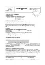English Worksheet: 9th form