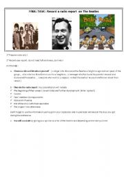 English worksheet: the Beatles 