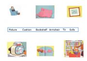 English Worksheet: Livingroom words