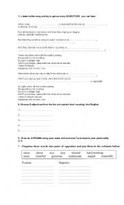 English worksheet: logical sog