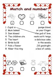 English Worksheet: Valentines vocabulary