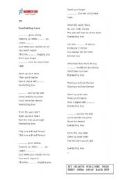 English Worksheet: Everlasting Love Song