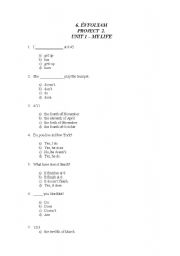 English Worksheet: Online test