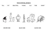 English worksheet: Describing people