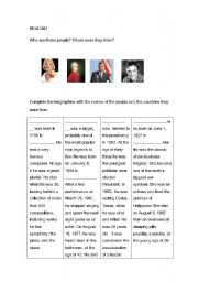 English Worksheet: Simple past / word formation