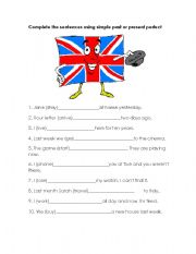 English Worksheet: gramatical tenses