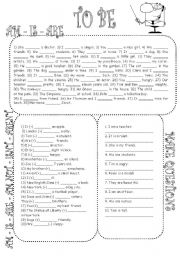 English Worksheet: to be