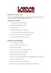 English Worksheet: London Webquest