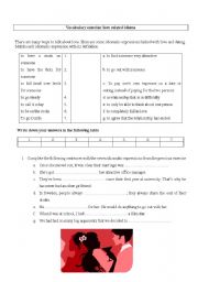 English Worksheet: Love: idioms