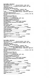 English Worksheet: Song - Say goodbye