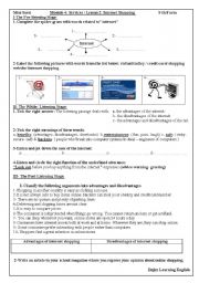 English Worksheet: Lesson2 Internet Shopping