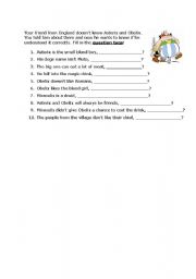 English Worksheet: question tags