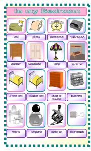 English Worksheet: In my Bedroom