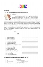 English Worksheet: Simple Present v/s Present Continuous Quiz
