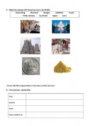 English Worksheet: The Jewels of the night - Extensive reading