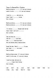 English Worksheet: Eric Clapton/Tears In Heaven Song Worksheet