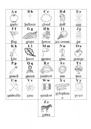 English Worksheet: Alphabet