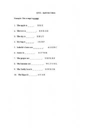 English Worksheet: Colors
