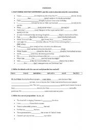 English Worksheet: Exercises