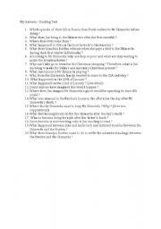 English worksheet: My Antonia - Willa Cather