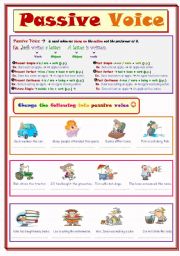 English Worksheet: Passive Voice..