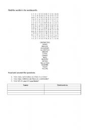 English Worksheet: Maths