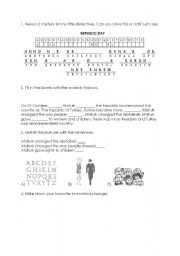 English Worksheet: republic day