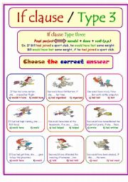 English Worksheet: If Clause .. Type 3