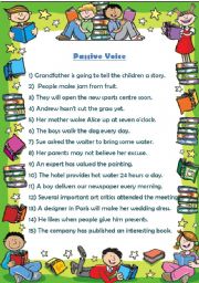 English Worksheet: Active to Passive Worksheet