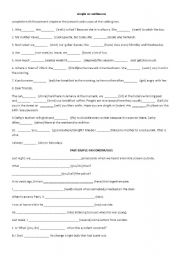 English Worksheet: present simple or continuous