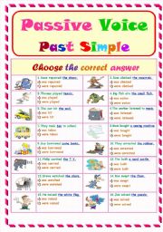 Passive Voice.. Past  Simple Tense ...