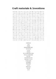 English Worksheet: Craft materials and others