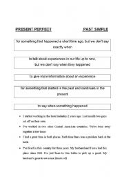 English worksheet: Present Perfect vs. Past Simple