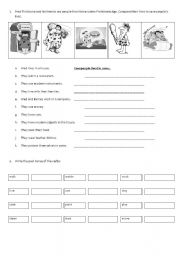 English worksheet: Simple past worksheet